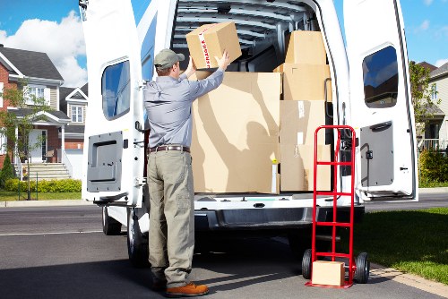 Secure Westminster storage unit with neatly arranged boxes